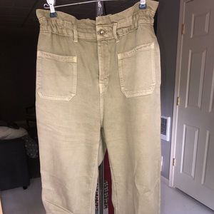 ZARA MILITARY GREEN JEANS